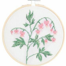 Load image into Gallery viewer, Rico Designs Bleeding Heart cross stitch kit