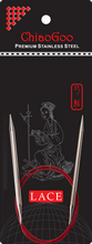 Load image into Gallery viewer, ChiaoGoo Red Lace Stainless Steel Circular Needles