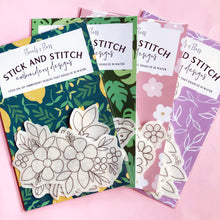 Load image into Gallery viewer, Florals & Floss Stick and Stitch Embroidery Designs