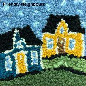 Deanne Fitzpatrick Studio 15cm x 15cm / 6"x6" rug hooking kits
