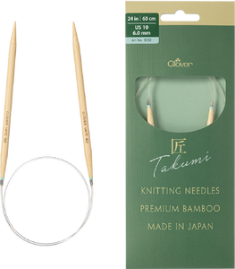 Clover Pro Takumi Premium Bamboo Circular Knitting Needles