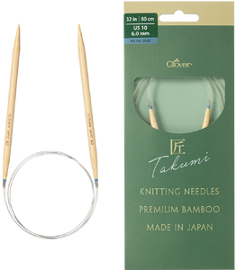 Clover Pro Takumi Premium Bamboo Circular Knitting Needles