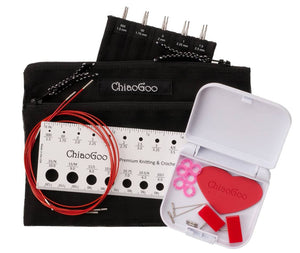 ChiaoGoo TWIST Red Lace MINI Interchangeable Circular Needle Set - 13 cm (5") Tips [7500-M]