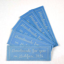 Load image into Gallery viewer, &quot;Handmade for you in...&quot; woven labels
