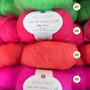 Rico Essentials Super Kid Mohair Silk Neons