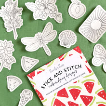 Load image into Gallery viewer, Florals &amp; Floss Stick and Stitch Embroidery Designs
