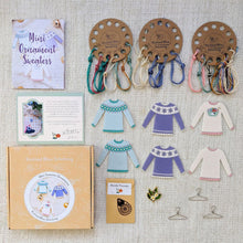 Load image into Gallery viewer, Knitted Bliss Mini Sweater Ornaments Kit
