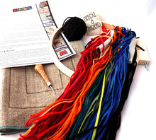 Load image into Gallery viewer, Loopy Wool Rainbow Coasters Hooking Kit
