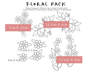 Florals & Floss Stick and Stitch Embroidery Designs