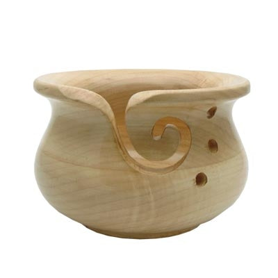 Maple Curvy Yarn Bowl